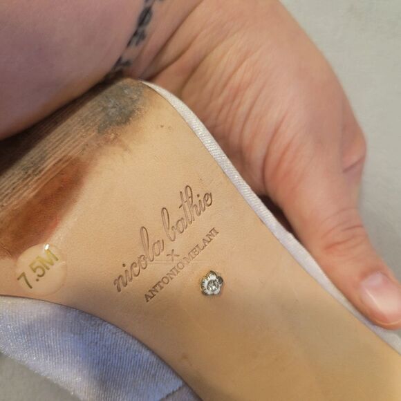 Antonio Melani x Nicola Bathie Bonnie Velvet Pumps Shoes Size 7.5 M - Picture 7 of 9